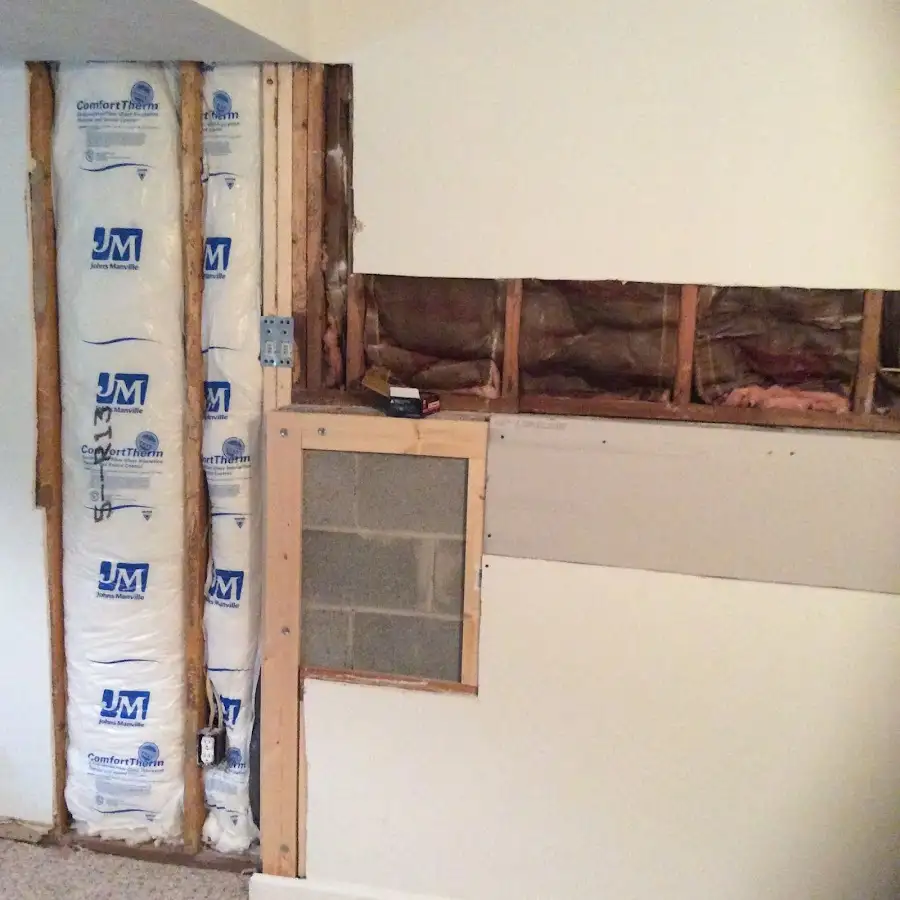 Wall insulation replacement during Contents Cleaning & Restoration in Allamuchy
